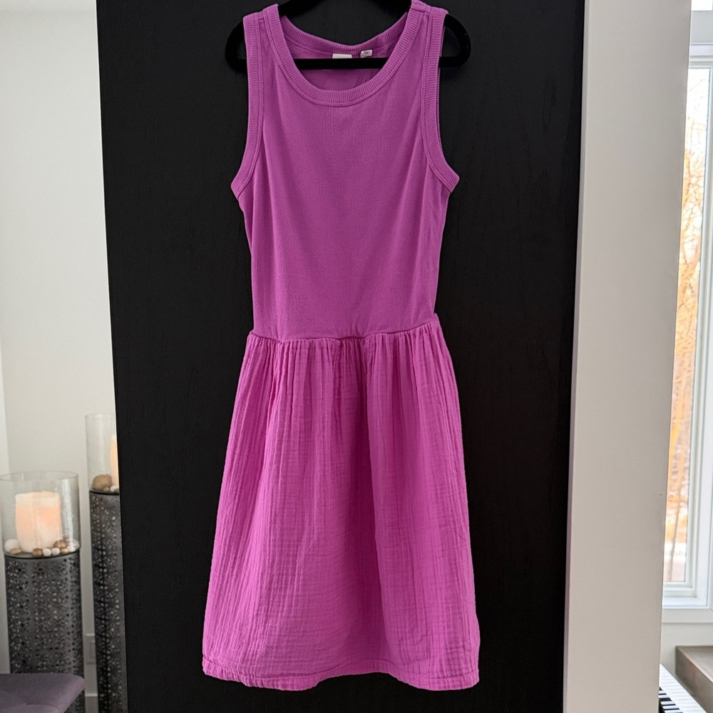 GAP Vibrant Purple/Pink Kids Cotton Dress